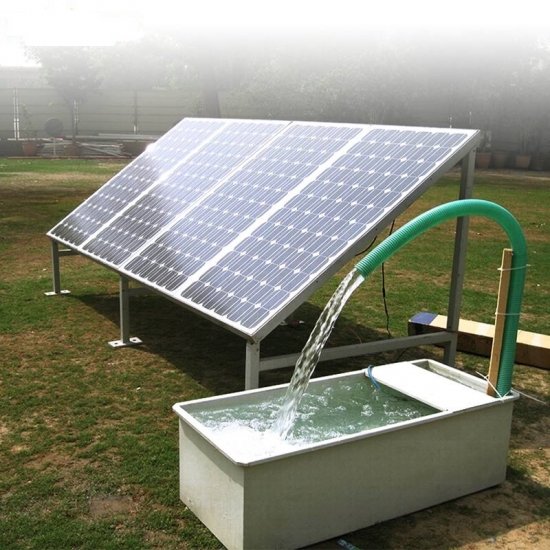 Solar pump installation